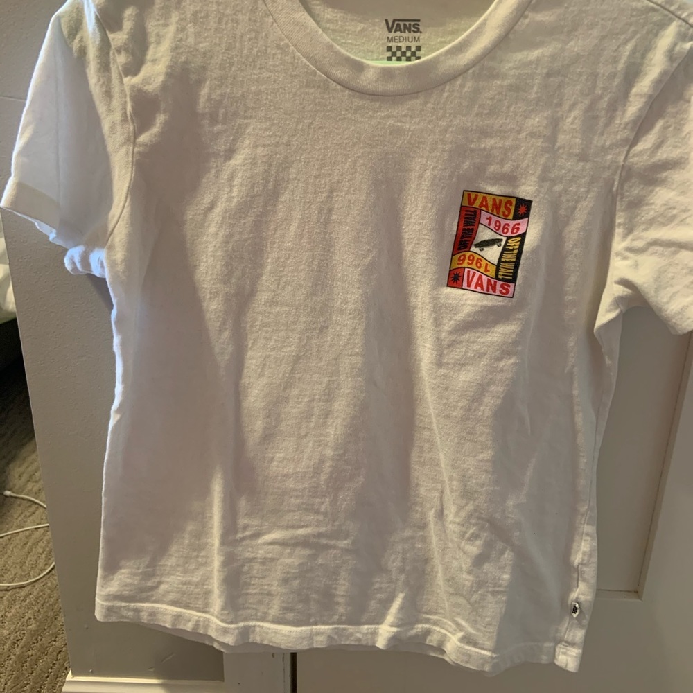 white vans tshirt